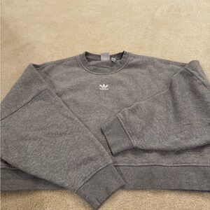 Adidas Gray Crewneck Sweatshirt